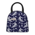 thumbnail image 1 of Salouo Abstract Skiing for Insulated Lunch Bag for Women/Men - Leakproof Cooler Tote Bag Organizer - Reusable Lunch Box for Office Picnic Hiking Beach-One Size, 1 of 6
