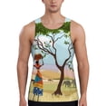 thumbnail image 1 of Salouo African Women for Men's Tank Tops,Sleeveless Muscle Shirts for Men Quick Dry Workout Tank Top Gym Muscle Tee Fitness Bodybuilding Sleeveless T Shirt-, 1 of 7