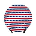 thumbnail image 1 of Salouo American Patriotic Stars And Stripes Pattern Bone China Decorative Plate,Holiday Decor Decorative Ceramic Plates with Stand Elegant Home DéCor for Hallway/Living Room/Bedroom-6in, 1 of 6