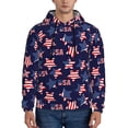 thumbnail image 1 of Salouo American Stars Pattern Men's Fall Hoodie Sweatshirt,Sport Hoodie with Pockets for Men Pullover Casual Hooded Sweatshirt-Large, 1 of 7