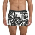 thumbnail image 1 of Salouo American Tractor Print Men's Boxer Briefs,Breathable Underwear Elastic Waistband Briefs for Men-Large, 1 of 5