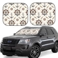 thumbnail image 1 of Salouo Anchor with Rope Pattern Car Windshield Sun Shade Foldable | Front Windshield Shade for Sun, Heat and UV Rays | Interior Sun Protection-Large, 1 of 6