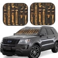 thumbnail image 1 of Salouo Ancient Egyptian Hieroglyph Pattern Car Windshield Sun Shade Foldable | Front Windshield Shade for Sun, Heat and UV Rays | Interior Sun Protection-Small, 1 of 6