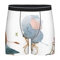 thumbnail image 1 of Salouo Animals in Transport Pattern Men's Boxer Briefs, Soft & Breathable Underwear Elastic Waistband Briefs for Men,1-Pack, 1 of 7