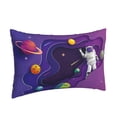 thumbnail image 1 of Salouo Astronaut on Mission in Outer Space Print Print Pillow Case Cover,Wrinkle-Free Bed Pillow Cover Pack of 1 Home Decor Fade-Resistant and Stain-Resistant ,Pillows Not Included -20"x30", 1 of 8