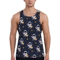 thumbnail image 1 of Salouo Astronaut Surfing for Men's Tank Tops,Sleeveless Muscle Shirts for Men Quick Dry Workout Tank Top Gym Muscle Tee Fitness Bodybuilding Sleeveless T Shirt-3X-Large, 1 of 7