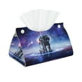thumbnail image 1 of Salouo Astronauts Start Running Pattern Long Tissue Box Cover Rectangular–Plus Size Tissue Box Holder Modern LeatheLarge Tissue Holder for Bathroom Car & Office Decor, 1 of 7