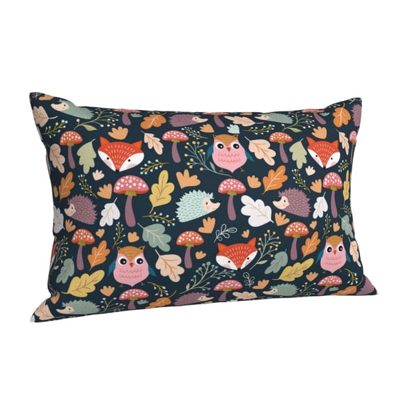 Salouo Autumn Forest Pattern Pillow Cases,1PC Pillow Covers with Envelope Closure Decorative Pillow Case for Bed Couch,Pillows Not Included-20"x30"