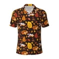 thumbnail image 1 of Salouo Autumn Forest Small Animals Lazy for Men's Short Sleeve Polo Shirts,Polo Shirts for Men Performance Short Sleeve Golf Shirt Athletic Casual Collared T-Shirt-Small, 1 of 8