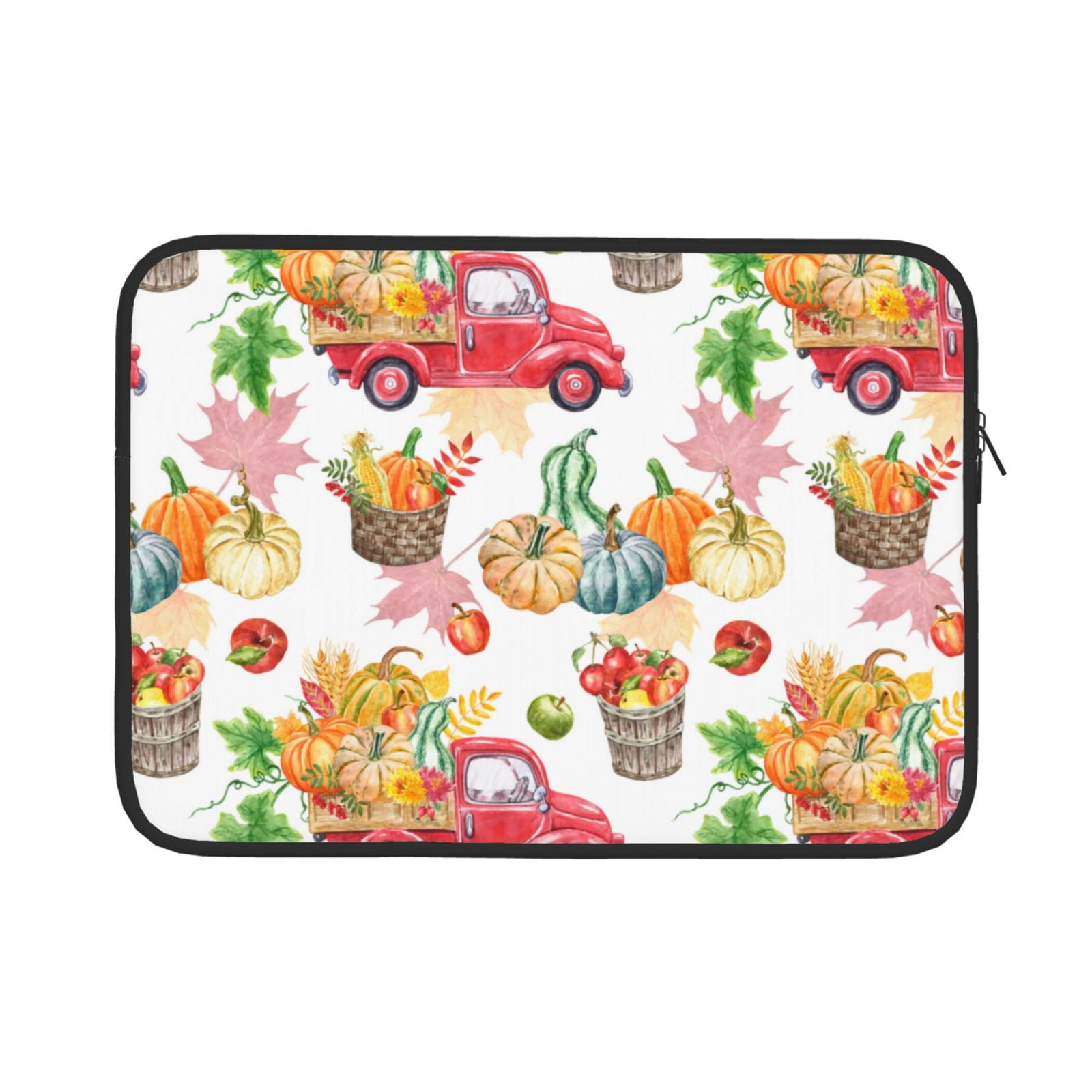 Salouo Autumn Harvest Truck Pattern Laptop Sleeve Case, Laptop Cover