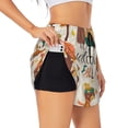 thumbnail image 1 of Salouo Autumn In The Forest Print Women's 2 in 1 Running Shorts Double-Layer Shorts Athletic Workout Gym Yoga Shorts Running Shorts for Women-X-Large, 1 of 7