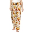 thumbnail image 1 of Salouo Autumn With Birds Print Women's Pajama Pants Casual Loose Sweatpants PJs Flowy Pants Drawstring Palazzo for Women Wide Leg Pants Lounge Pajama -X-Large, 1 of 8