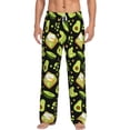thumbnail image 1 of Salouo Avocado Toast Print Pajama Pants for Men, Lounge Pants Elastic Waistband Casual Men's sleepwear Loungewear Sleep Pajama Pant -Large, 1 of 7