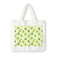 thumbnail image 1 of Salouo Avocado With Leaf And Flower for Plush Underarm Bag,Soft Tote Bag Ladies Fluffy Shoulder Bag Women Furry Tote Bag Plush Handbag for Autumn and Winter, 1 of 7