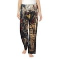 thumbnail image 1 of Salouo Bald Eagle Soldier Print Women's Pajama Pants Casual Loose Sweatpants PJs Flowy Pants Drawstring Palazzo for Women Wide Leg Pants Lounge Pajama -Large, 1 of 8