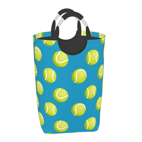 Salouo Ball Tennis for Dirty Clothes Hamper,Extra Large Hamper Basket Bin 1-Pack Big Laundry Baskets with Handles Laundry Hampers Fits for Bedroom & Living Room