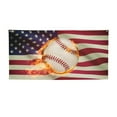 thumbnail image 1 of Salouo Baseball Ball With Flag Pattern Holiday Banner Outside Party Decoration Banner (1PC) Festival Supplies Fit for Birthday Parties & Celebrations & Chrismas-Small, 1 of 8