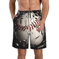 thumbnail image 1 of Salouo Baseball Breaking Glass Pattern Swim Trunks for Men,Men's Hawaiian Bathing Suit Swimsuits Quick Dry Swimming Board Shorts Beach Shorts with Pockets-XX-Large, 1 of 6