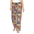 thumbnail image 1 of Salouo Beach Life Print Women's Pajama Pants Casual Loose Sweatpants PJs Flowy Pants Drawstring Palazzo for Women Wide Leg Pants Lounge Pajama -Large, 1 of 8