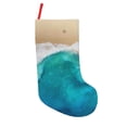 thumbnail image 1 of Salouo Beach Print Christmas Decorations Stockings 1 Pack 18'' Xmas Stockings Holiday Stocking Personalized Farmhouse Decor for Home Family Party Tree, 1 of 7