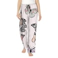 thumbnail image 1 of Salouo Beautiful Butterfly Print Women's Pajama Pants Casual Loose Sweatpants PJs Flowy Pants Drawstring Palazzo for Women Wide Leg Pants Lounge Pajama -Medium, 1 of 8