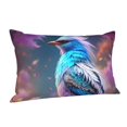 thumbnail image 1 of Salouo Beautiful Flower Blue Bird Pattern Pillow Cases,1PC Pillow Covers with Envelope Closure Decorative Pillow Case for Bed Couch,Pillows Not Included-20"x30", 1 of 6