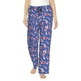 thumbnail image 1 of Salouo Beautiful Koi Fish Print Women's Pajama Pants Casual Loose Sweatpants PJs Flowy Pants Drawstring Palazzo for Women Wide Leg Pants Lounge Pajama -Large, 1 of 8