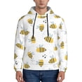 thumbnail image 1 of Salouo Bee Pattern Men's Fall Hoodie Sweatshirt,Sport Hoodie with Pockets for Men Pullover Casual Hooded Sweatshirt-X-Large, 1 of 7