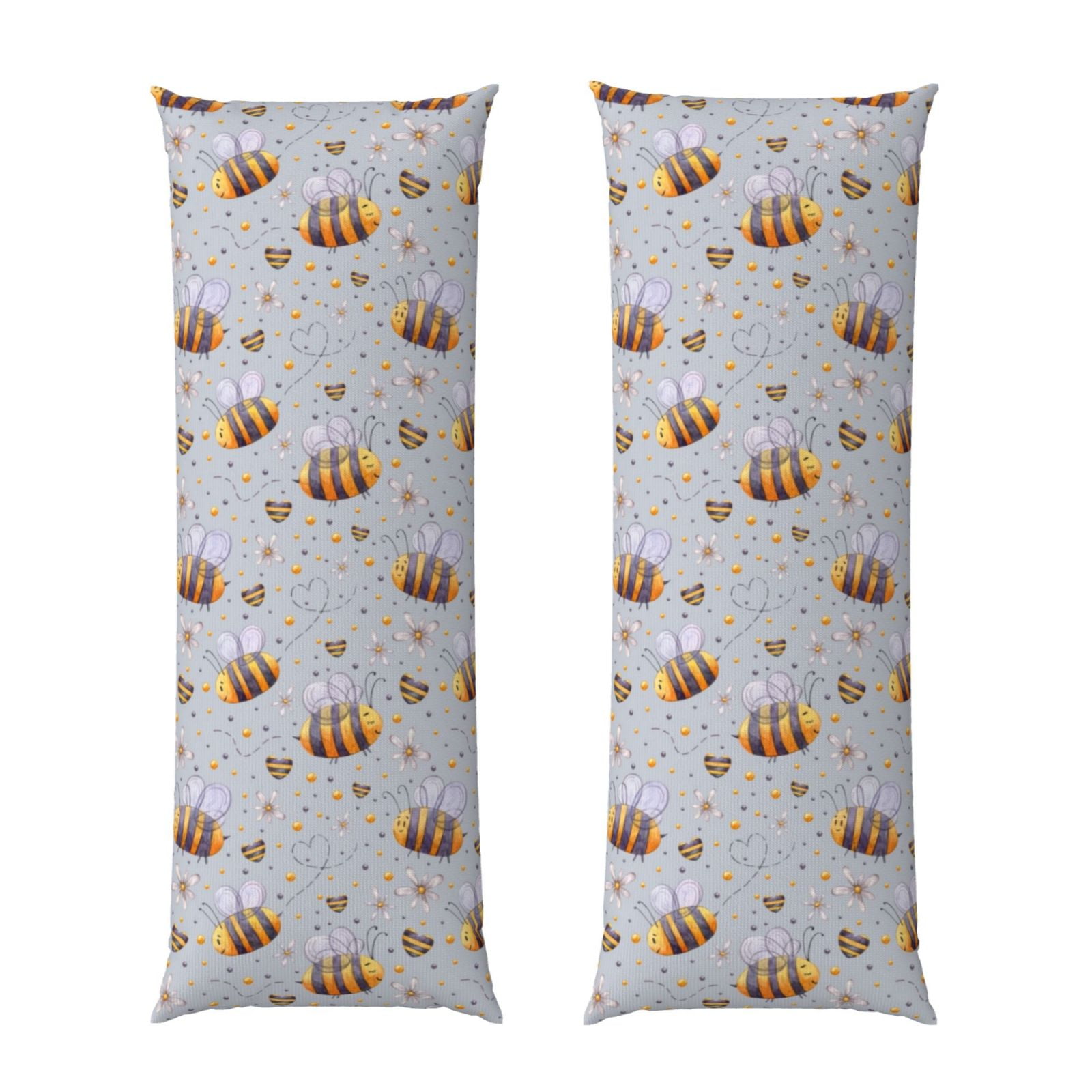 Salouo Bee Prattern Long Body Pillowcase,1 PCS Pillow Cover Decorative