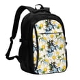 thumbnail image 1 of Salouo Bees Collecting Nectar Pattern Extra Large Travel Laptop,Backpack with USB Charging Port College Backpack Business Work Bag Casual Daypack Fits for Men & Women, 1 of 7