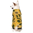 thumbnail image 1 of Salouo Bees and Sunflowers Pattern Small Dog Hoodie Sweatshirts Dog Clothes Coat Clothing Puppy Sweater Outfit Pullover Pet Winter Coat Sweater Outfit-XX-Large, 1 of 7