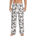 thumbnail image 1 of Salouo Bird Print Pajama Pants for Men, Lounge Pants Elastic Waistband Casual Men's sleepwear Loungewear Sleep Pajama Pant -Medium, 1 of 7