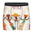 thumbnail image 1 of Salouo Black African Woman Pattern Men's Boxer Briefs, Soft & Breathable Underwear Elastic Waistband Briefs for Men,1-Pack, 1 of 7