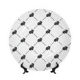thumbnail image 1 of Salouo Black Rabbit Pattern Bone China Decorative Plate,Holiday Decor Decorative Ceramic Plates with Stand Elegant Home DéCor for Hallway/Living Room/Bedroom-8in, 1 of 6