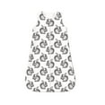 Salouo Black Squirrel Print Baby Sleep Sack Wearable Blanket for Babies
