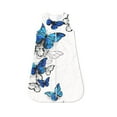 Salouo Blue Flying Butterflies Print Baby Sleep Sack Wearable Blanket