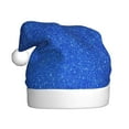 thumbnail image 1 of Salouo Blue Glitter for Adult Christmas Hat Xmas Holiday Hat Santa Hat for Women & Men Festive Headwear Accessories Fit for Christmas/ New Year/Holiday/Party,1PC, 1 of 6