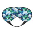 thumbnail image 1 of Salouo Blue Lotus Flower Pattern Sleep Mask,Sleep Eye Mask & Blindfold Eye Sleep Shade Cover with Elastic Strap Soft Eye Cover Eyeshade for Night Sleeping Travel & Nap, 1 of 7
