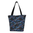 thumbnail image 1 of Salouo Blue Sports Car for Shoppers Tote for Women Foldable Handbags with Big Capacity Casual One-Shoulder Shopping Bag Hobo Bags Fit for Office/Shopping/Park, 1 of 6