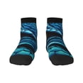 thumbnail image 1 of Salouo Blue Viper Snake Closeup Face Pattern Unisex Middle Tube Socks,Middle-Finger Knee High Socks Over The Calf Tube Stocking Crew Stockings for Women and Men Tube Socks, 1 of 8