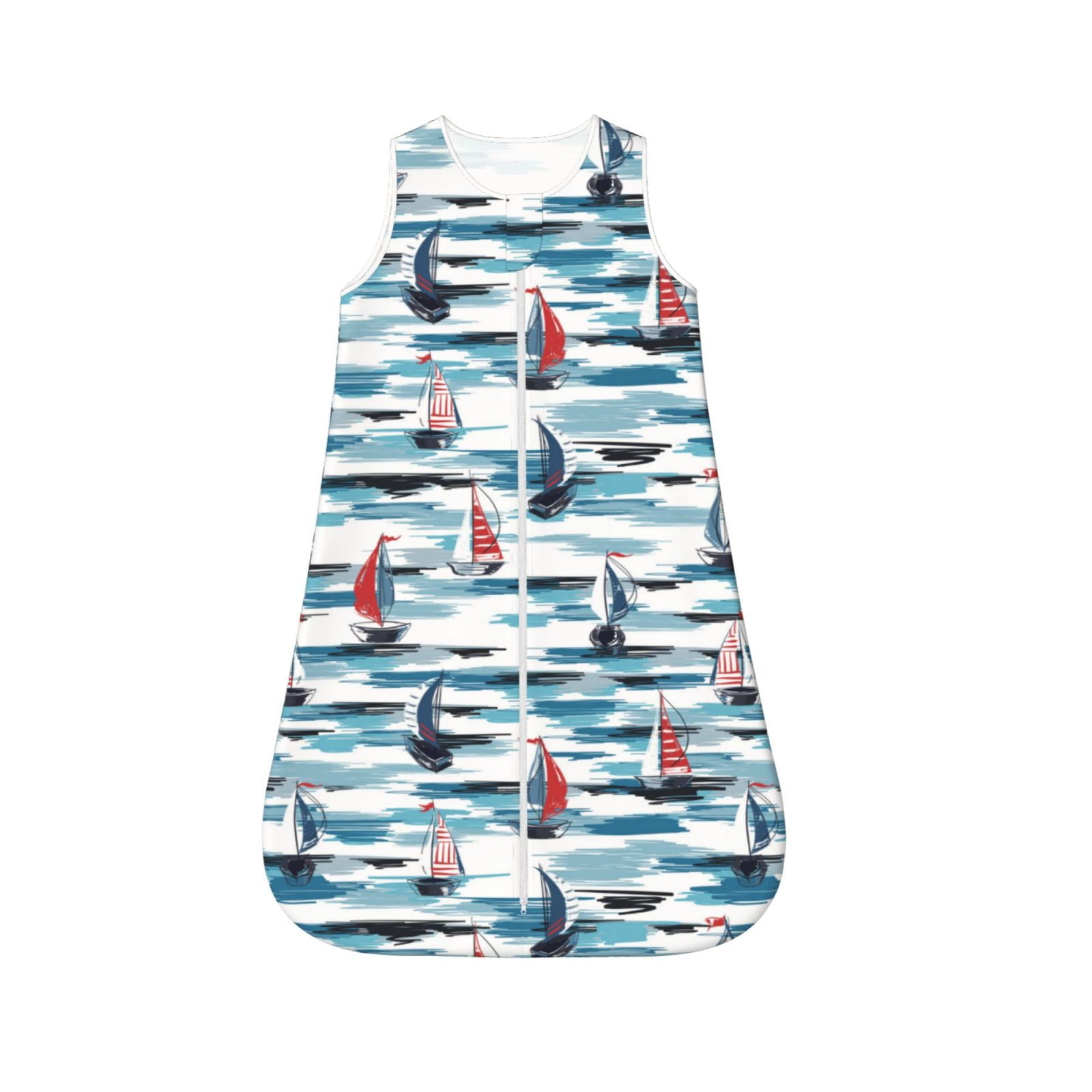 Salouo Boat In Ocean Print Baby Sleep Sack Wearable Blanket for Babies
