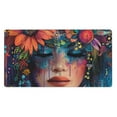 thumbnail image 1 of Salouo Bohemian Colorful Flower Woman Print Large Mouse Pad,Extended Mat Desk Pad, 3mm Thick Mice Pad Desk Mat Big Desk Pad for Work, Game, Office, Home -16 x 29.5in, 1 of 8