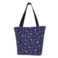 thumbnail image 1 of Salouo Bone And Star For American for Shoppers Tote for Women Foldable Handbags with Big Capacity Casual One-Shoulder Shopping Bag Hobo Bags Fit for Office/Shopping/Park, 1 of 6