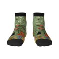 thumbnail image 1 of Salouo Botanical Garden With Cats Pattern Unisex Middle Tube Socks,Middle-Finger Knee High Socks Over The Calf Tube Stocking Crew Stockings for Women and Men Tube Socks, 1 of 8