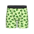 thumbnail image 1 of Salouo Broccoli Vegetables Pattern Men's Boxer Briefs, Soft & Breathable Underwear Elastic Waistband Briefs for Men,1-Pack, 1 of 7