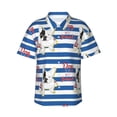 thumbnail image 1 of Salouo Bulldog Friend for Hawaiian Shirt for Men,Summer Beach Casual Short Sleeve Button Down Shirts Men's Regular-Fit Short-Sleeve Print Shirt -Small, 1 of 6