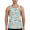 thumbnail image 1 of Salouo Butterflies for Men's Tank Tops,Sleeveless Muscle Shirts for Men Quick Dry Workout Tank Top Gym Muscle Tee Fitness Bodybuilding Sleeveless T Shirt-Large, 1 of 7