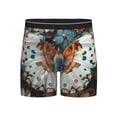 thumbnail image 1 of Salouo Butterfly and Bloom Beauty Pattern Men's Boxer Briefs, Soft & Breathable Underwear Elastic Waistband Briefs for Men,1-Pack, 1 of 7