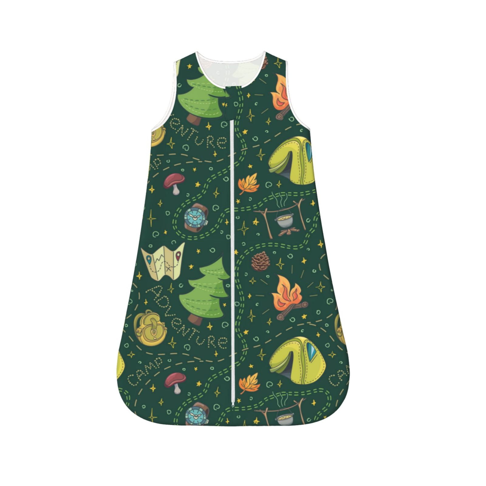 Salouo Camp In The Forest Print Baby Sleep Sack Wearable Blanket for