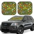 thumbnail image 1 of Salouo Camping 1 Pattern Car Windshield Sun Shade Foldable | Front Windshield Shade for Sun, Heat and UV Rays | Interior Sun Protection-Medium, 1 of 6